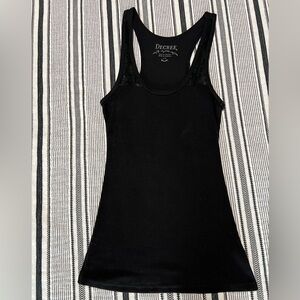 Decree Black Tank with Sequence. Size large.